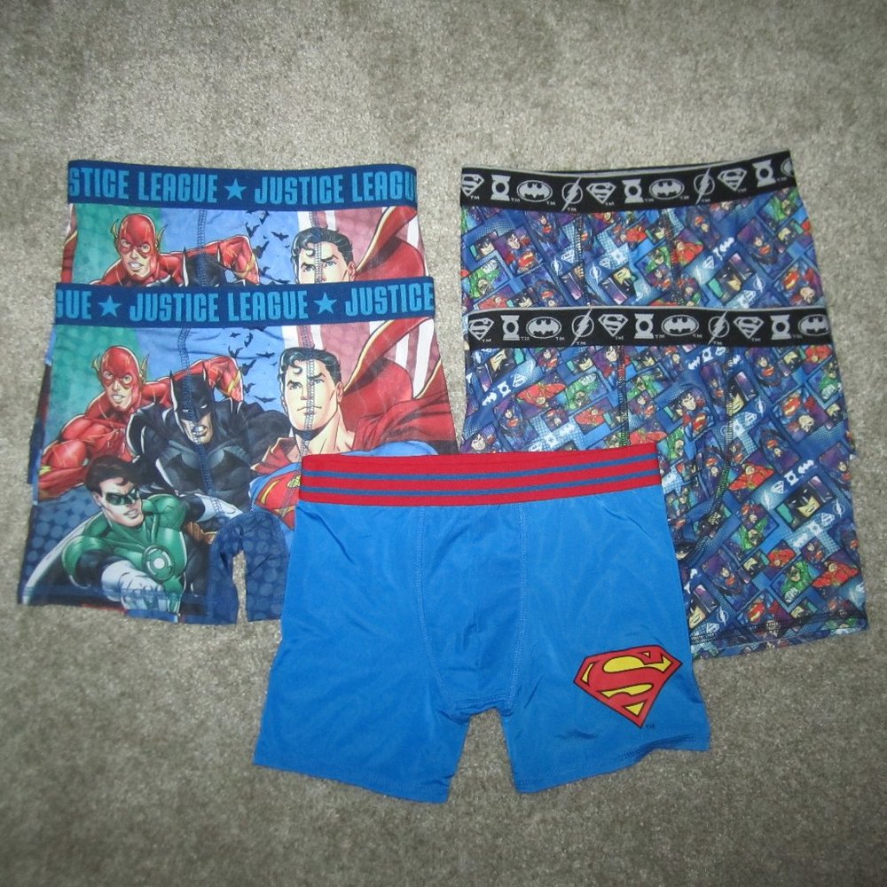Justice League Boxer Briefs Lot of 5